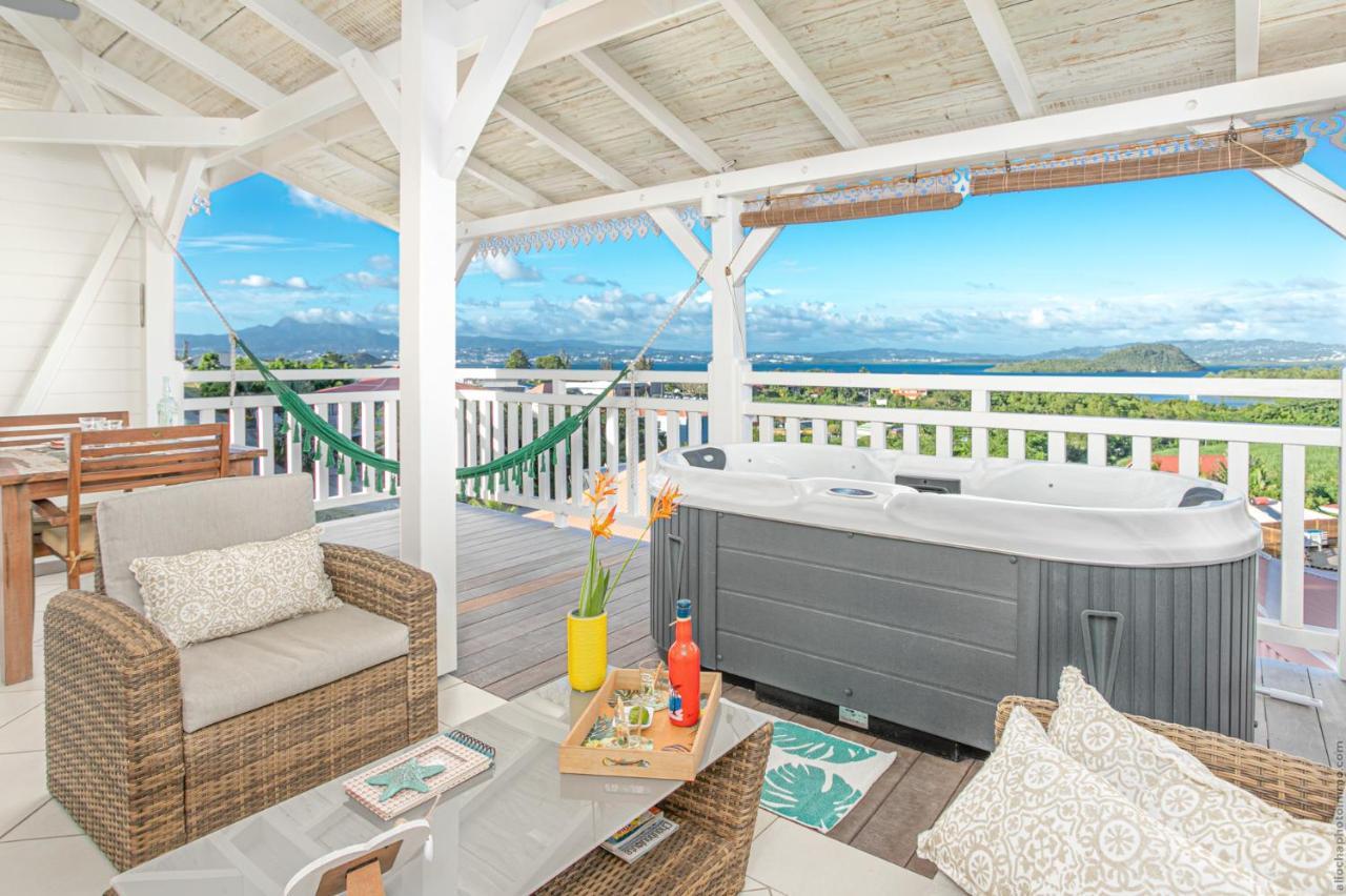 Bungalow Vanille Pacane - Vue Mer Avec Spa Prive لي تروا زيليه المظهر الخارجي الصورة