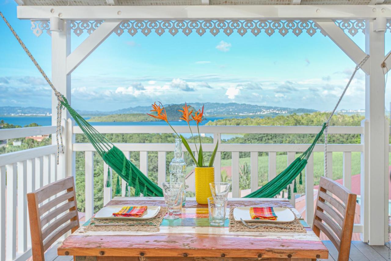 Bungalow Vanille Pacane - Vue Mer Avec Spa Prive لي تروا زيليه المظهر الخارجي الصورة
