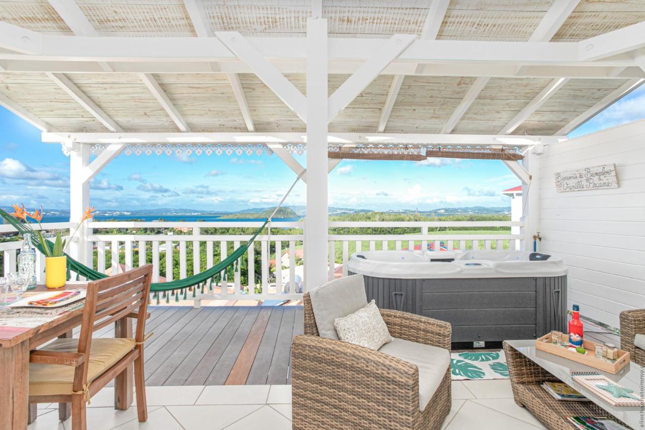 Bungalow Vanille Pacane - Vue Mer Avec Spa Prive لي تروا زيليه المظهر الخارجي الصورة