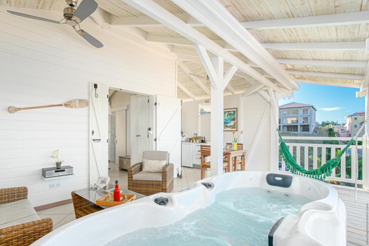 Bungalow Vanille Pacane - Vue Mer Avec Spa Prive لي تروا زيليه المظهر الخارجي الصورة